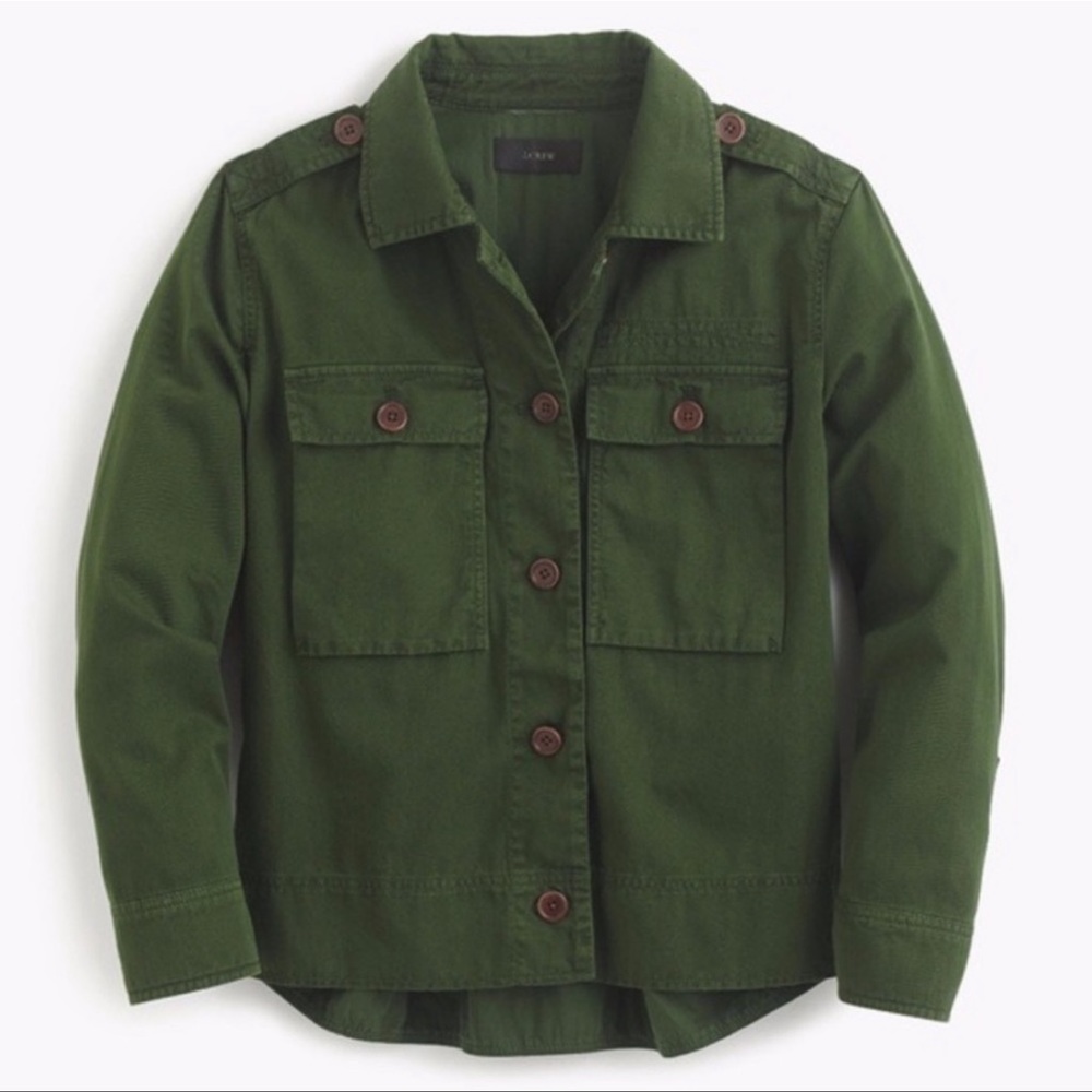 J.Crew Garment Dyed Safari Utility Shirt Jacket (Shacket) - Picture 2 of 13